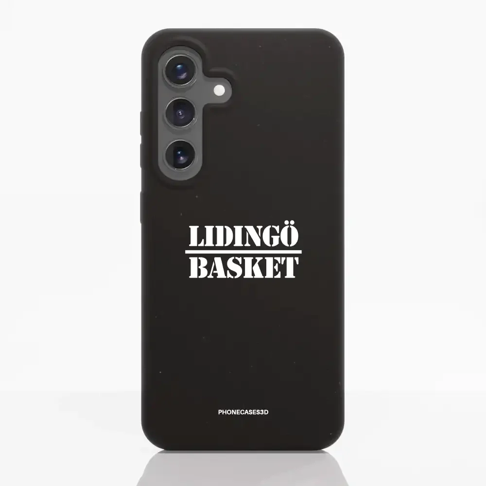 Lidingö Basket Official Compostable Black Phone Case minimal - Image 42