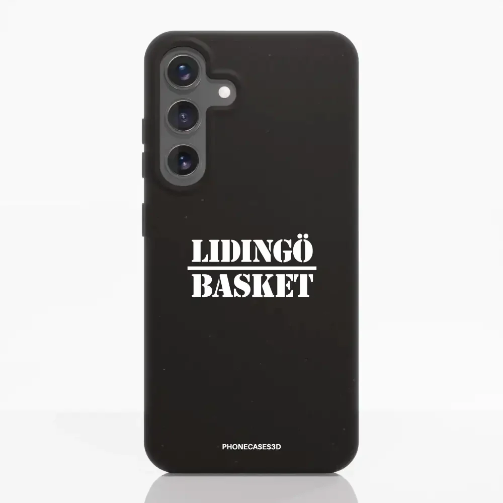 Lidingö Basket Official Compostable Black Phone Case minimal - Image 43