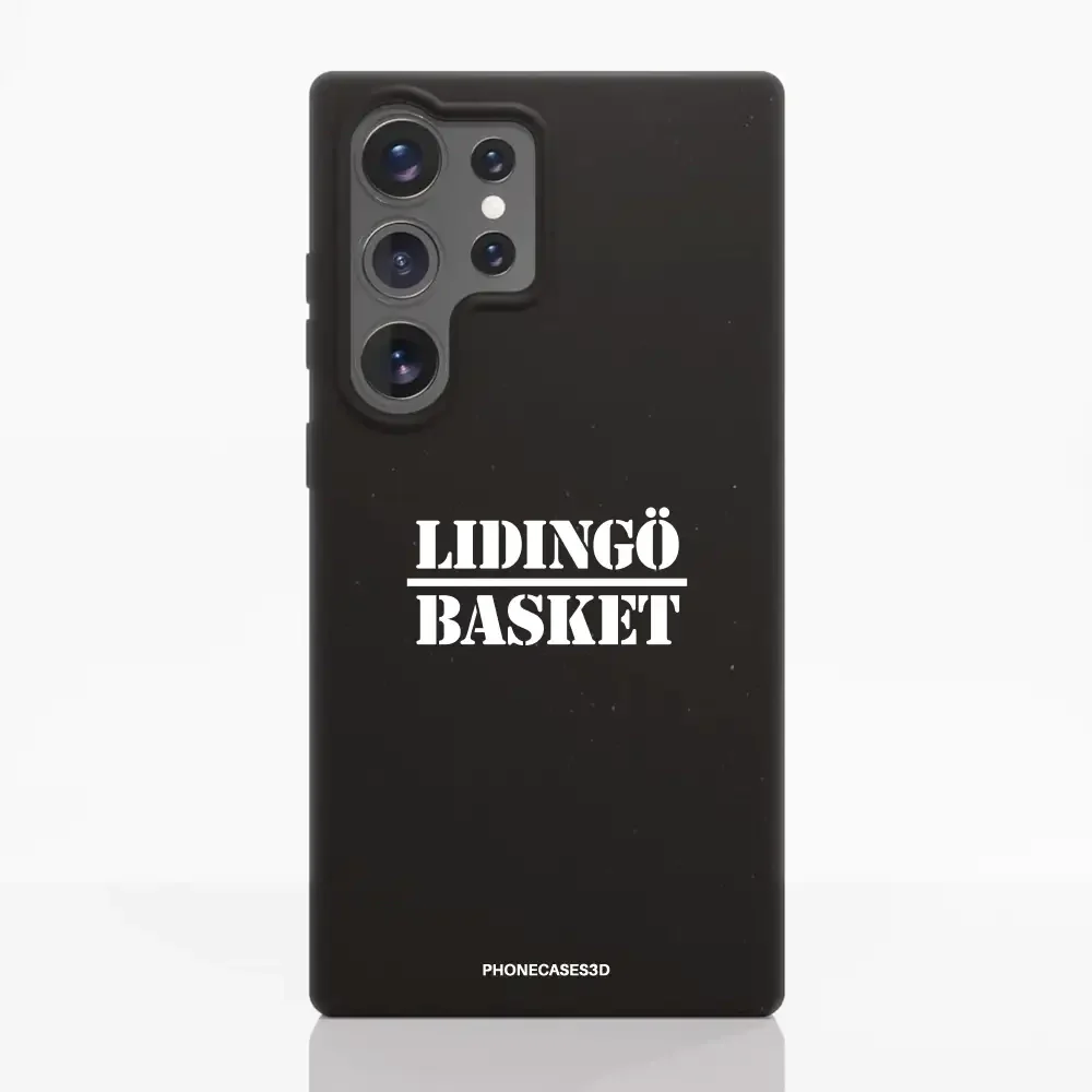 Lidingö Basket Official Compostable Black Phone Case minimal - Image 44