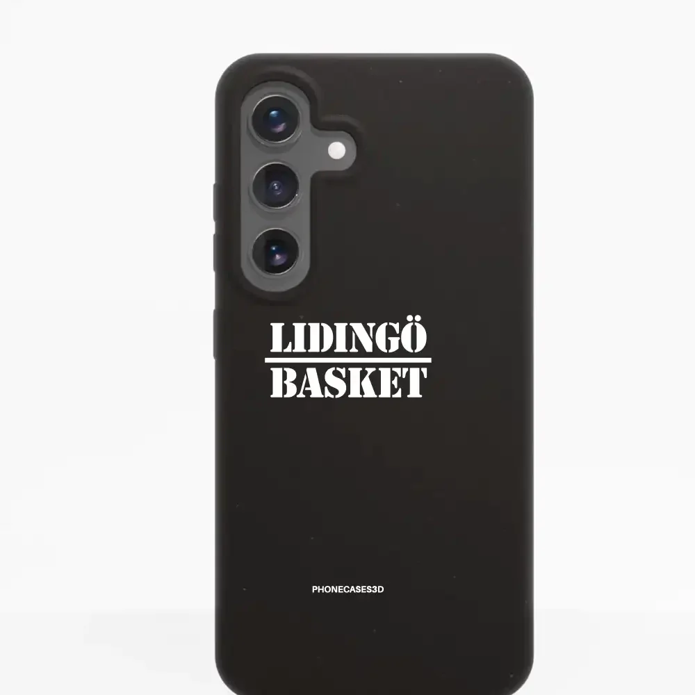 Lidingö Basket Official Compostable Black Phone Case minimal - Image 45