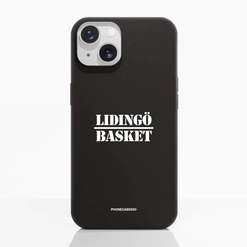 Lidingö Basket Official Compostable Black Phone Case minimal - Image 9