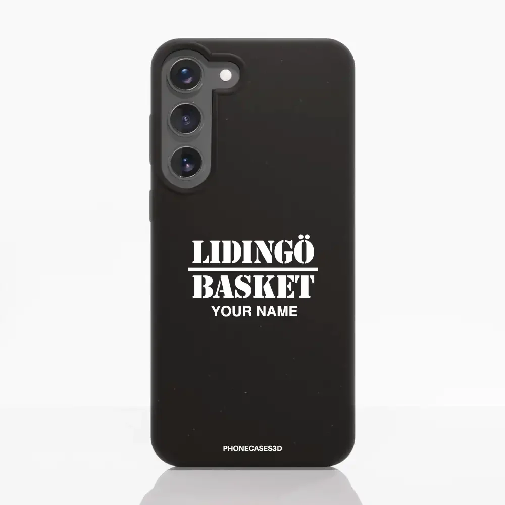 Lidingö Basket Official Compostable Black Phone Case minimal - Image 40