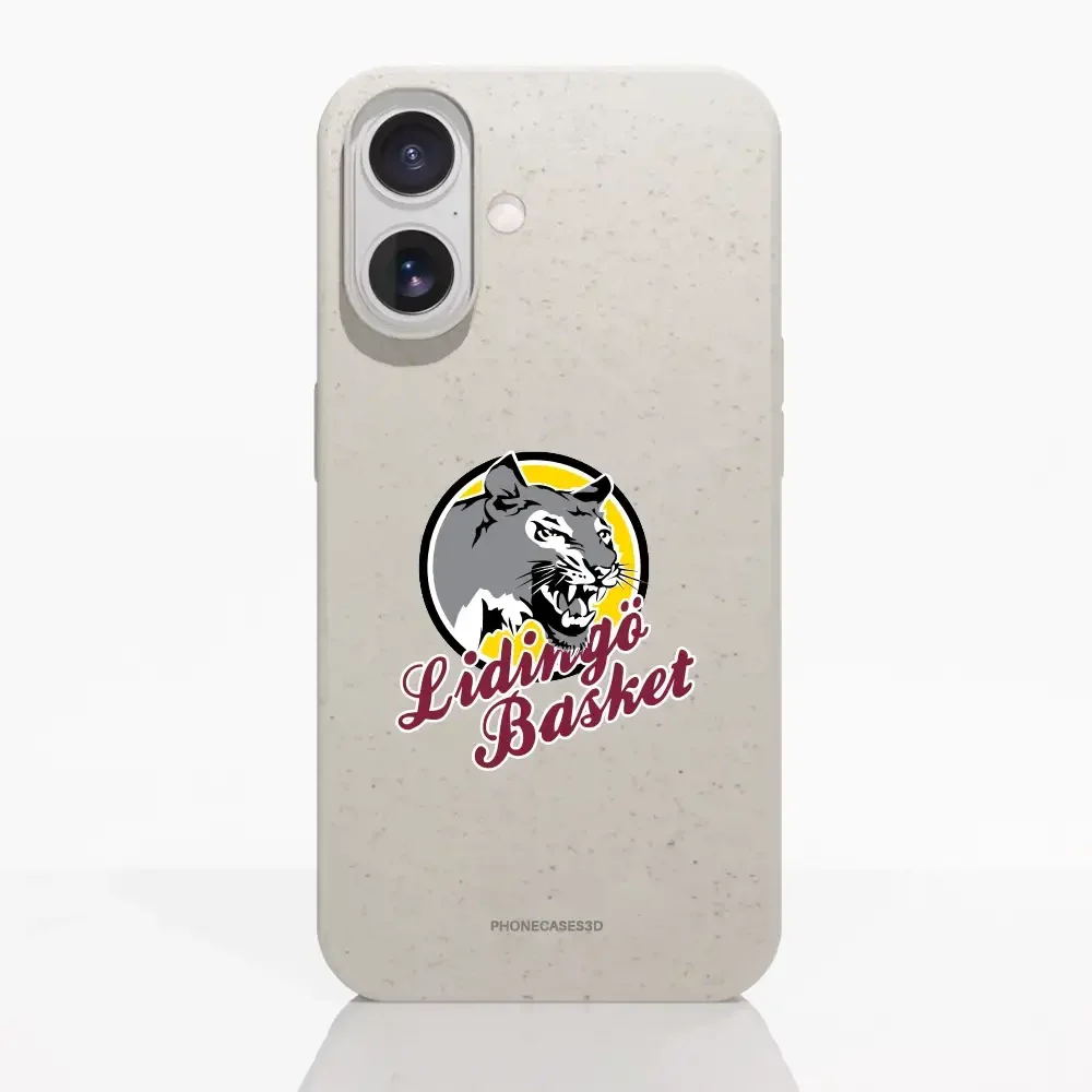 Lidingö Basket Official Compostable White Phone Case Logo - Image 23