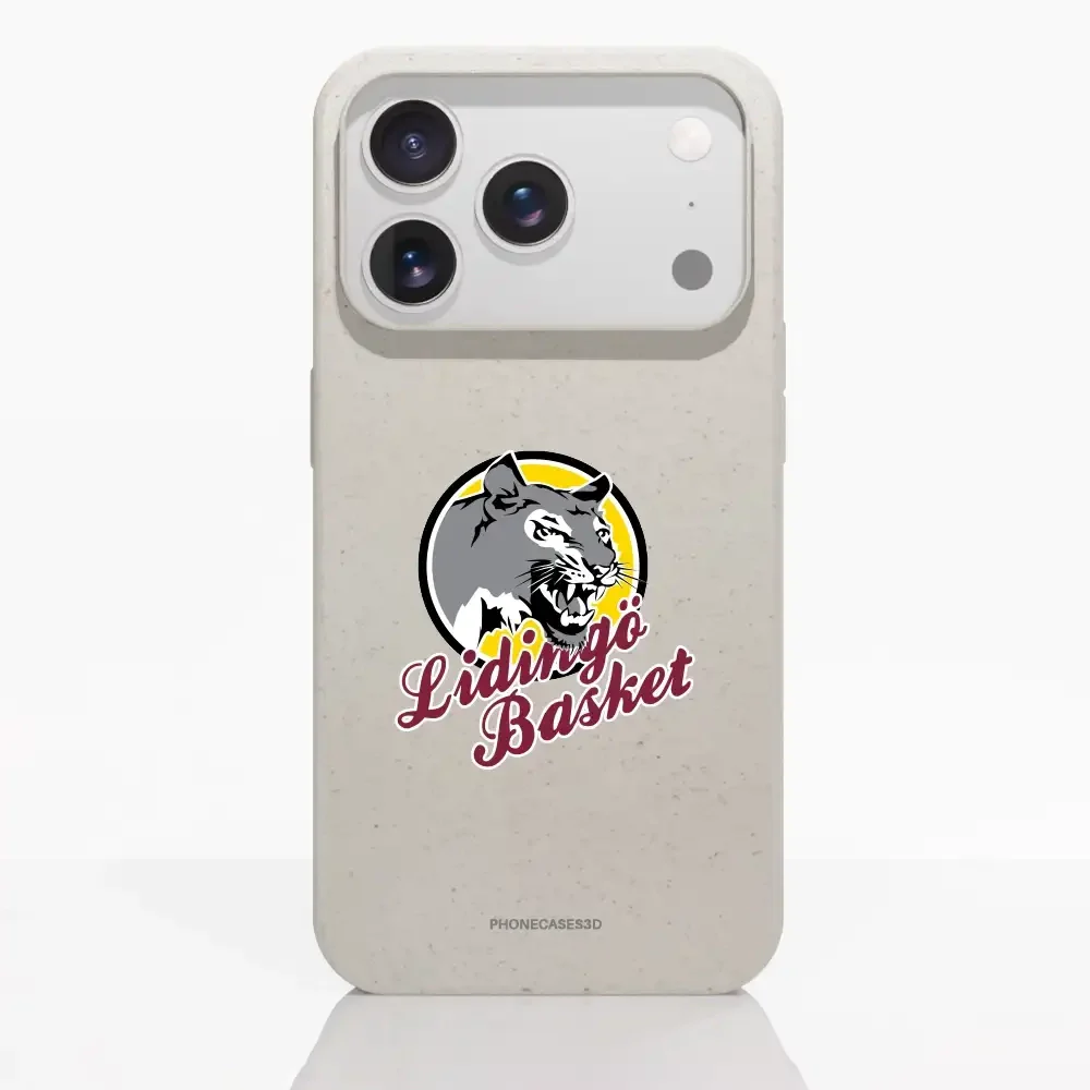 Lidingö Basket Official Compostable White Phone Case Logo - Image 25