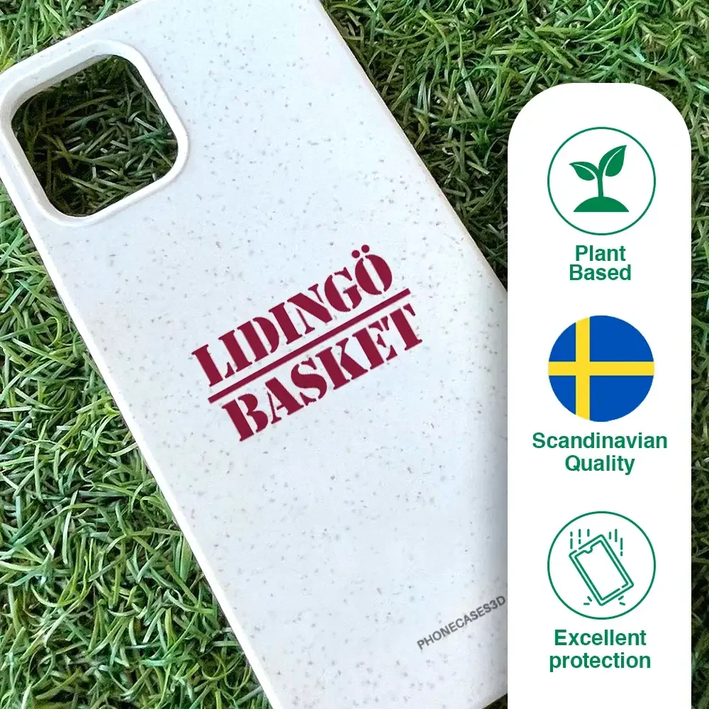 Lidingö Basket Official Compostable White Phone Case minimal - Image 49
