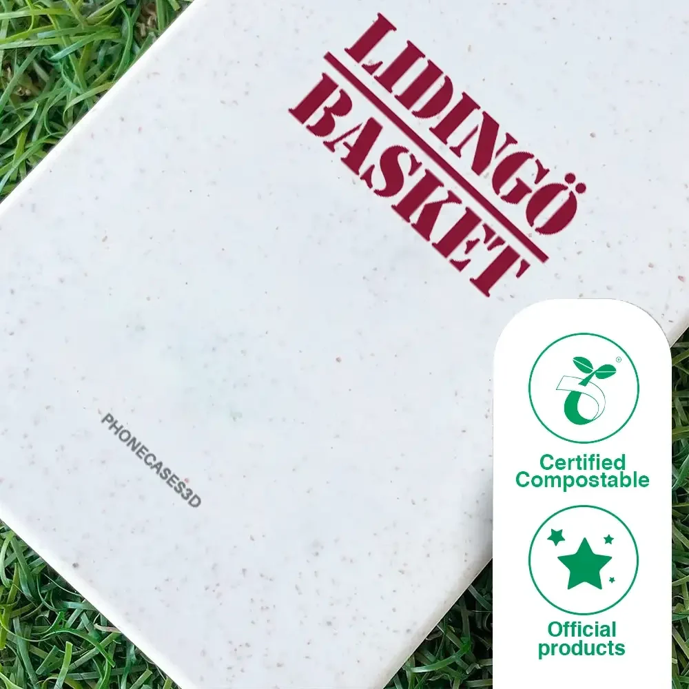 Lidingö Basket Official Compostable White Phone Case minimal - Image 50