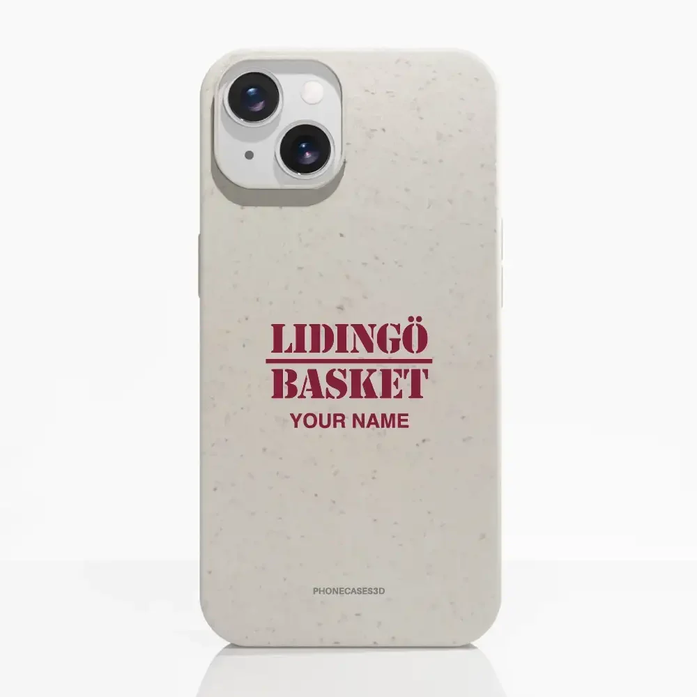 Lidingö Basket Official Compostable White Phone Case minimal - Image 10