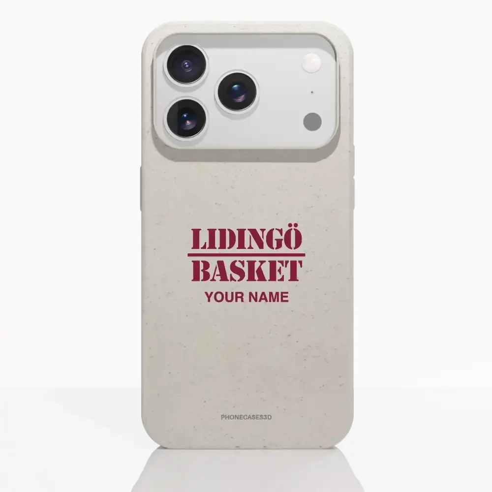 Lidingö Basket Official Compostable White Phone Case minimal - Image 25