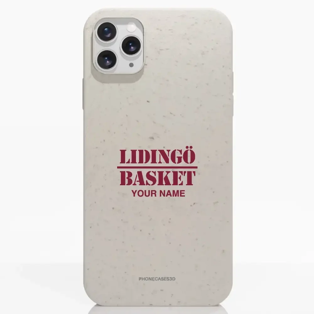 Lidingö Basket Official Compostable White Phone Case minimal - Image 3