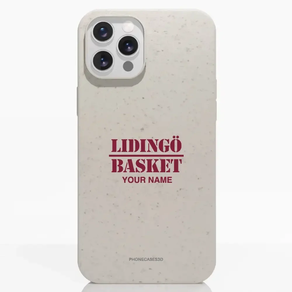 Lidingö Basket Official Compostable White Phone Case minimal - Image 6