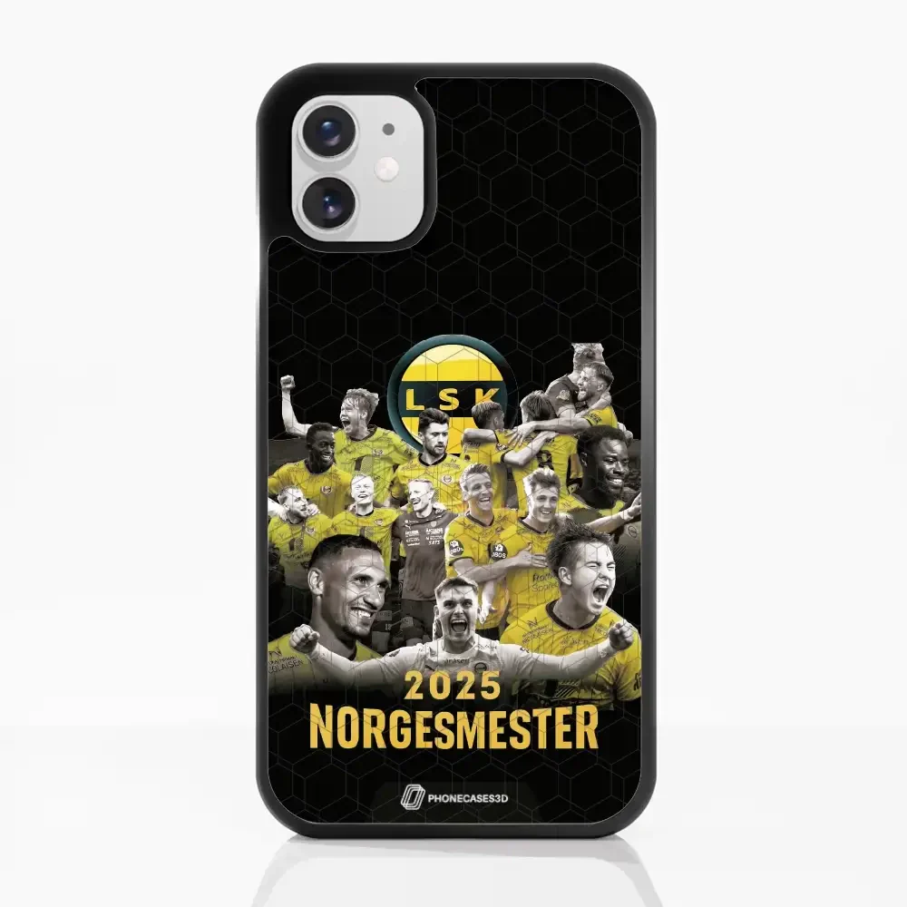 Lillestrom SK Official 3D Phone Case Design Norgesmester Players 2025