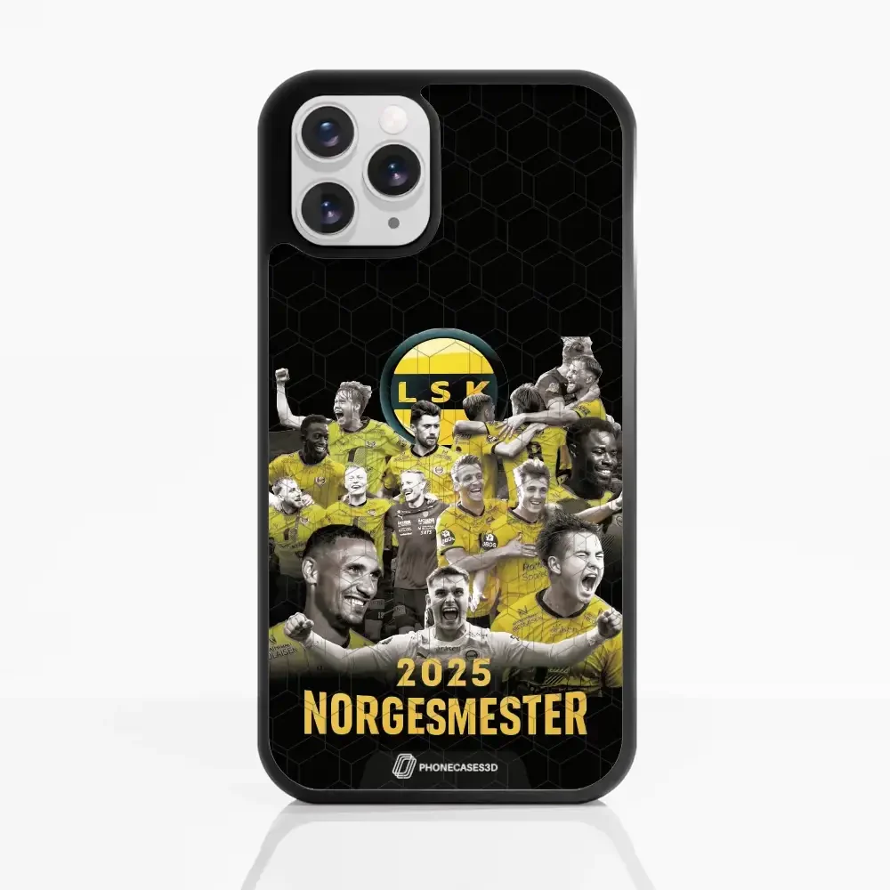 Lillestrom SK Official 3D Phone Case Design Norgesmester Players 2025 - Image 2