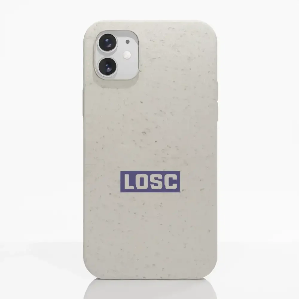 LOSC Official Compostable Phone Case Design Horizontal Typography