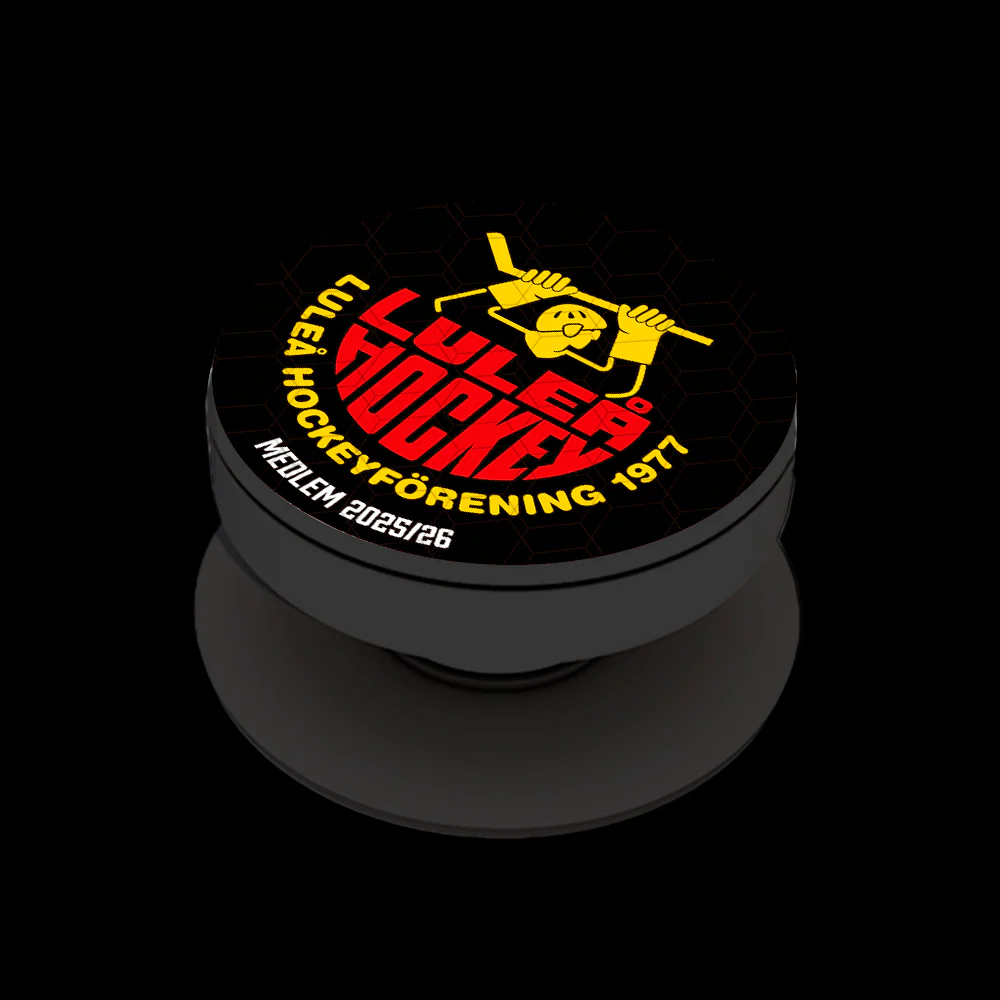 Luleå Hockey Official 3D Phone Grip for Members - Black