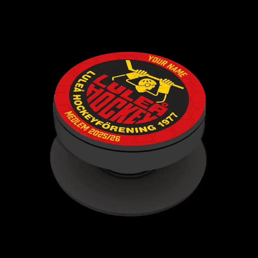 Luleå Hockey Official 3D Phone Grip for Members - Red + custom