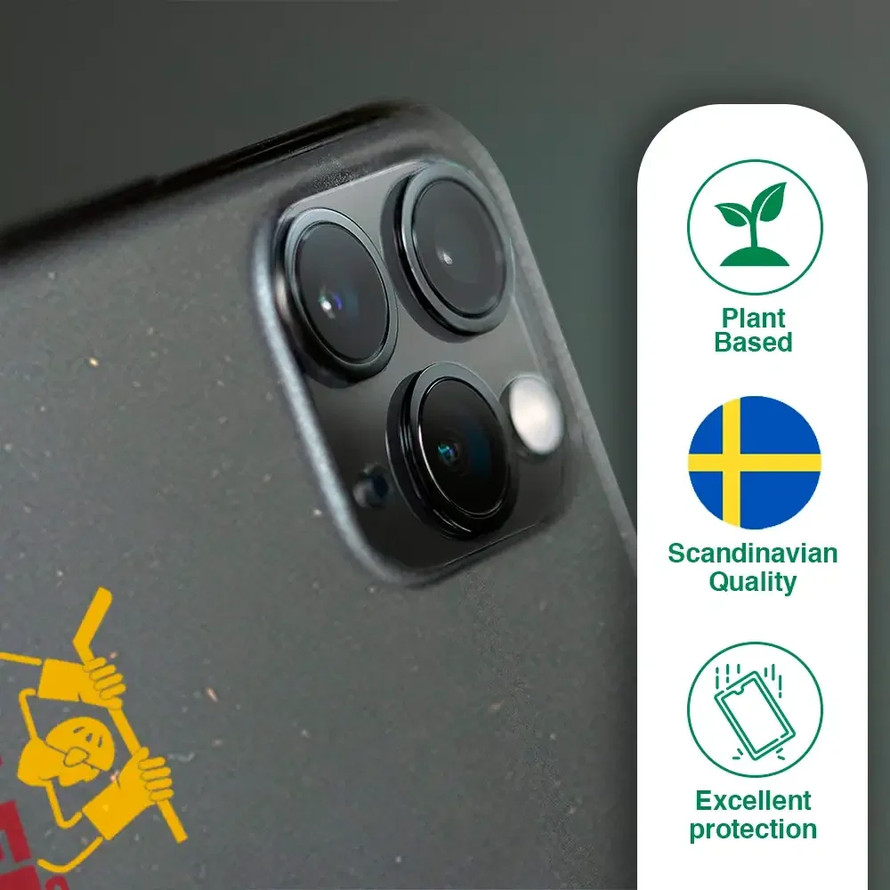 Luleå Hockey Official Black Compostable Phone Case Design Emblem - Image 45