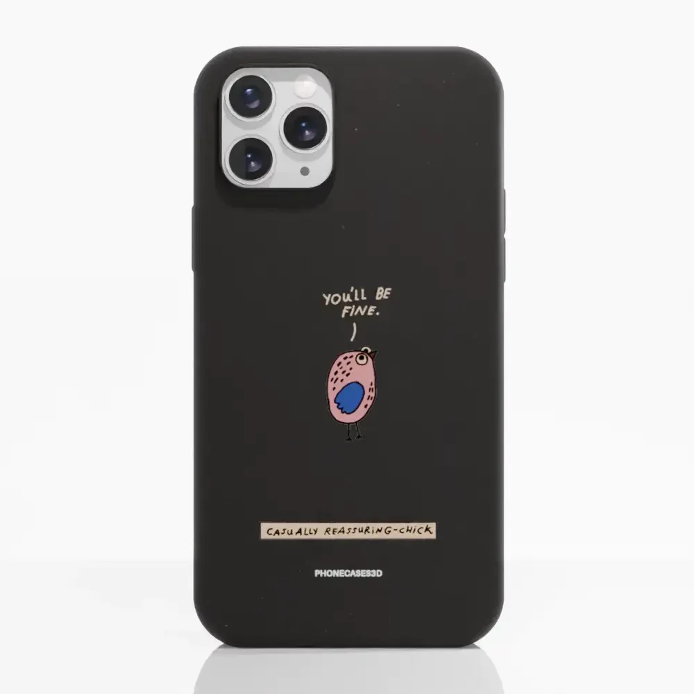 Maja Official Black Compostable Phone Case Design Chick - Image 2