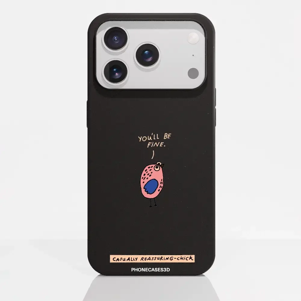 Maja Official Black Compostable Phone Case Design Chick - Image 25