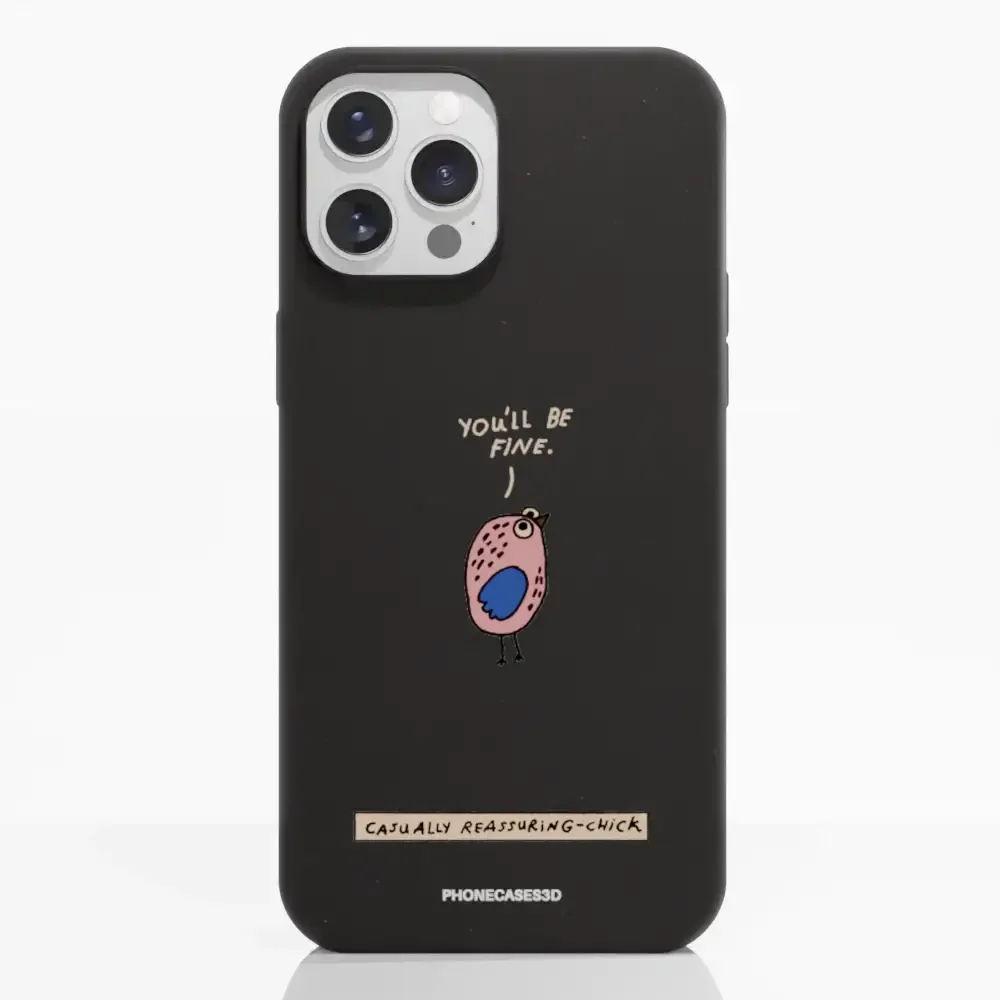 Maja Official Black Compostable Phone Case Design Chick - Image 5