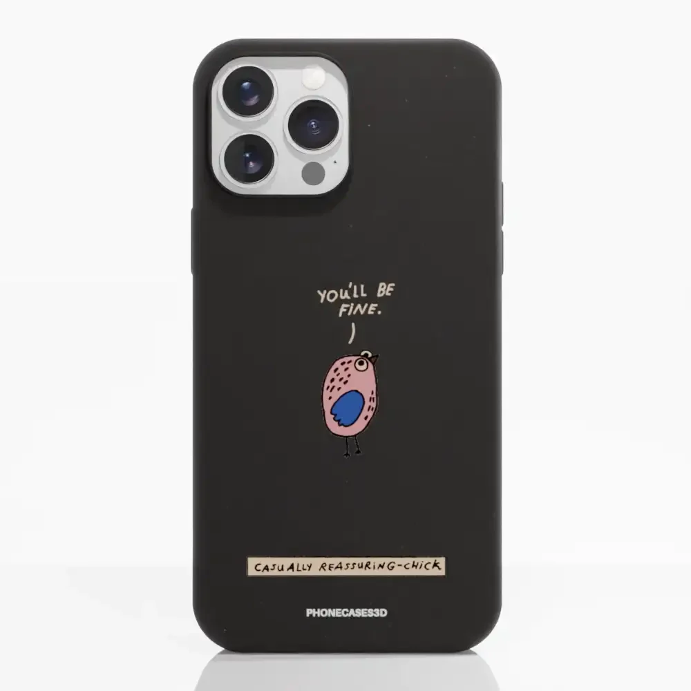 Maja Official Black Compostable Phone Case Design Chick - Image 8