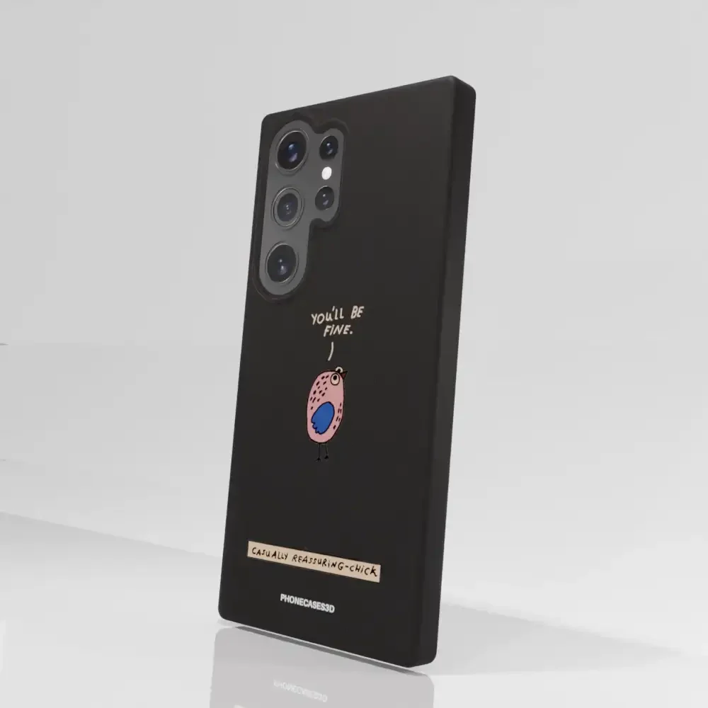 Maja Official Black Compostable Phone Case Design Chick - Image 81