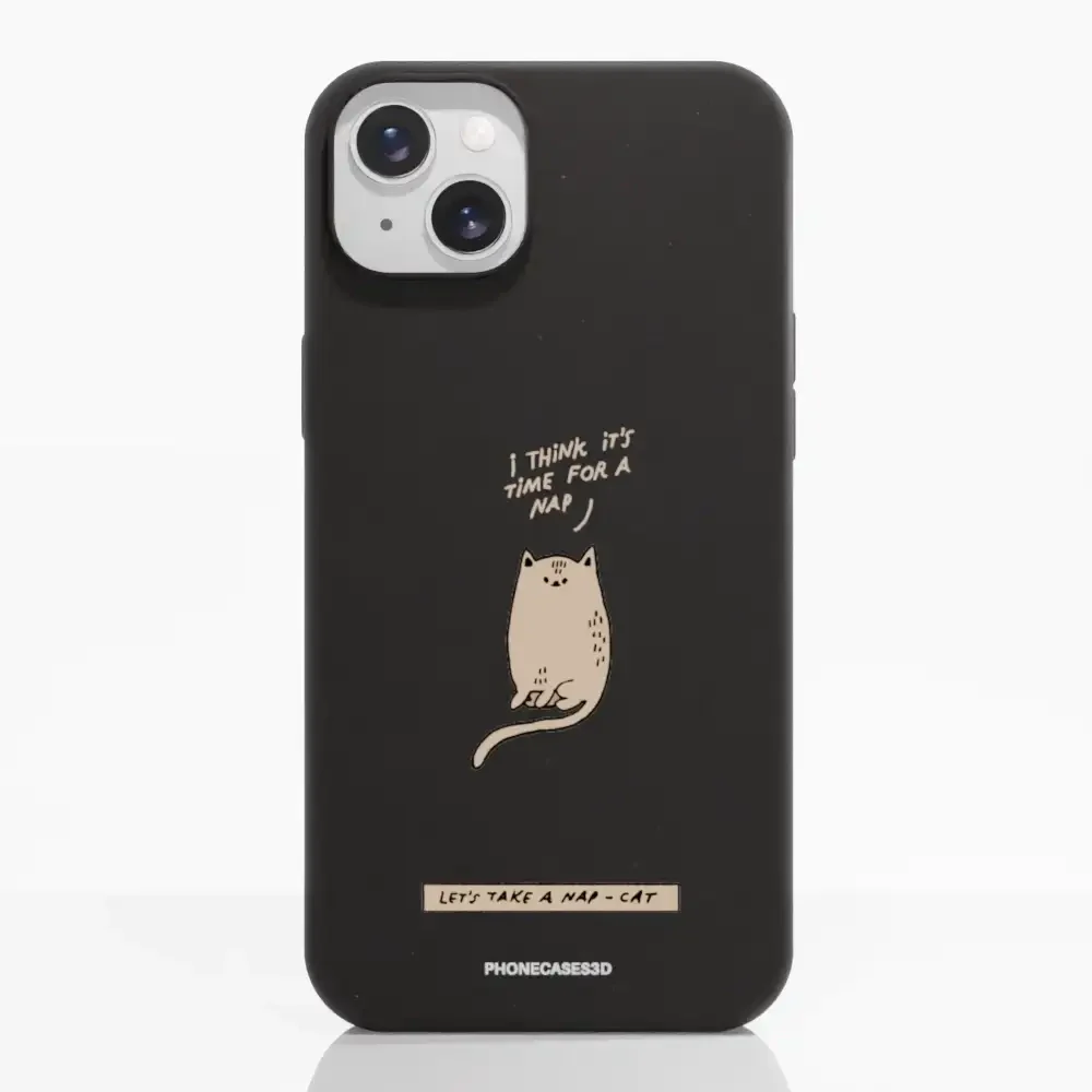 Maja Official Black Compostable Phone Case Design Nap-Cat - Image 10