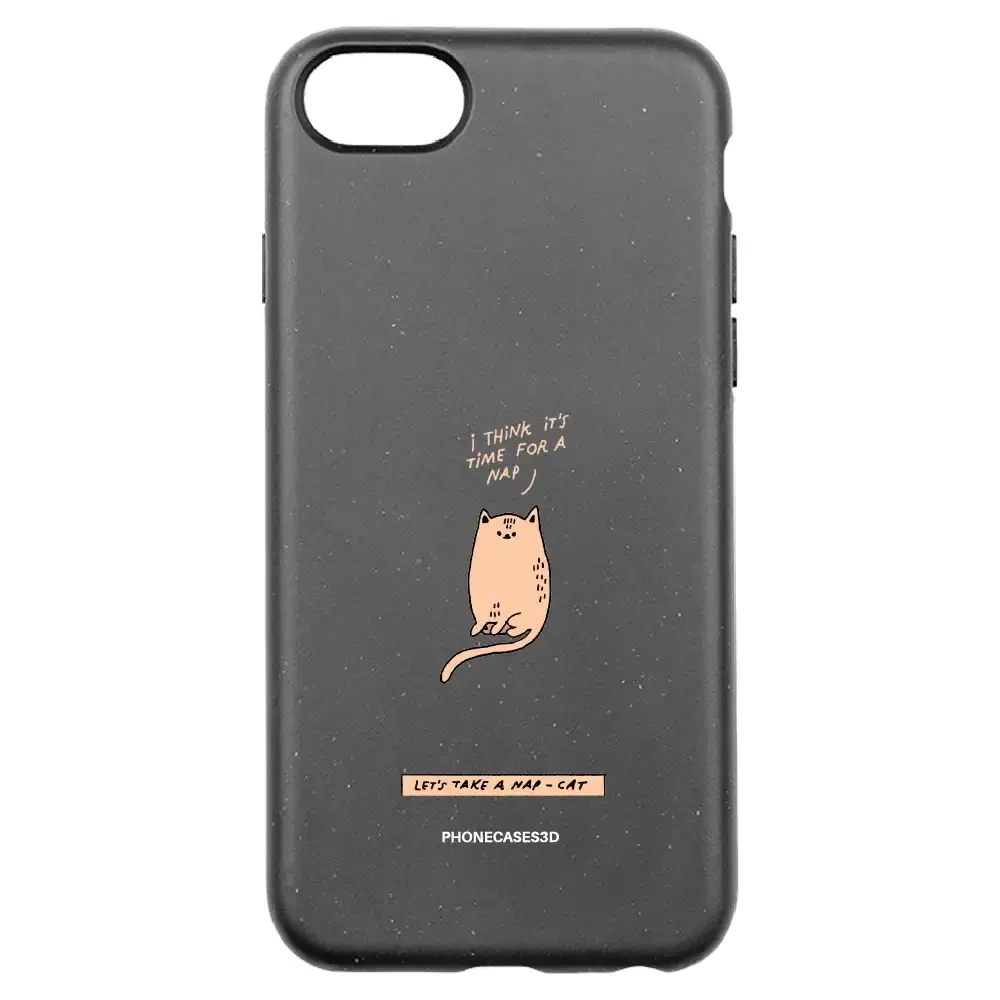 Maja Official Black Compostable Phone Case Design Nap-Cat - Image 28