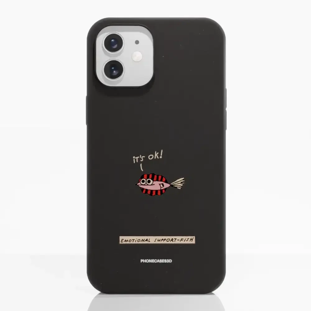 Maja Official Black Compostable Phone Case Design Support-Fish - Image 3