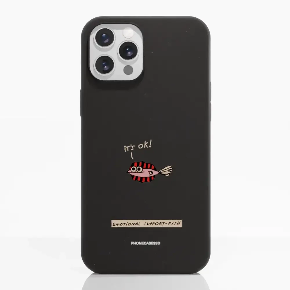 Maja Official Black Compostable Phone Case Design Support-Fish - Image 4