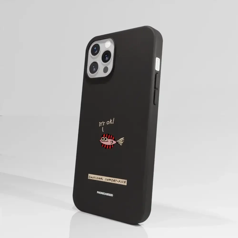 Maja Official Black Compostable Phone Case Design Support-Fish - Image 55