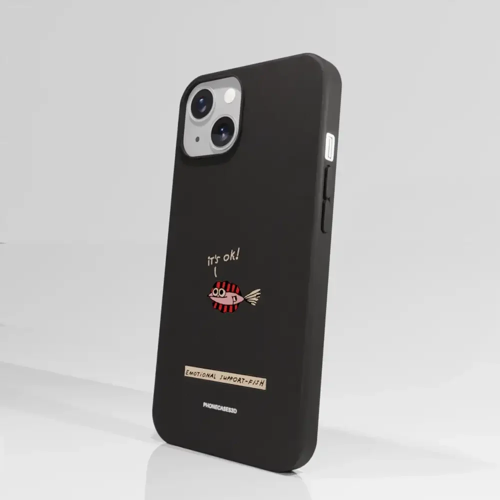 Maja Official Black Compostable Phone Case Design Support-Fish - Image 64