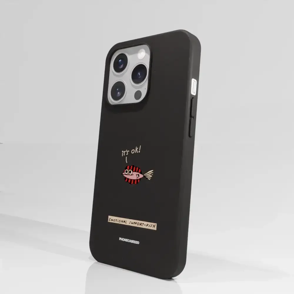 Maja Official Black Compostable Phone Case Design Support-Fish - Image 66