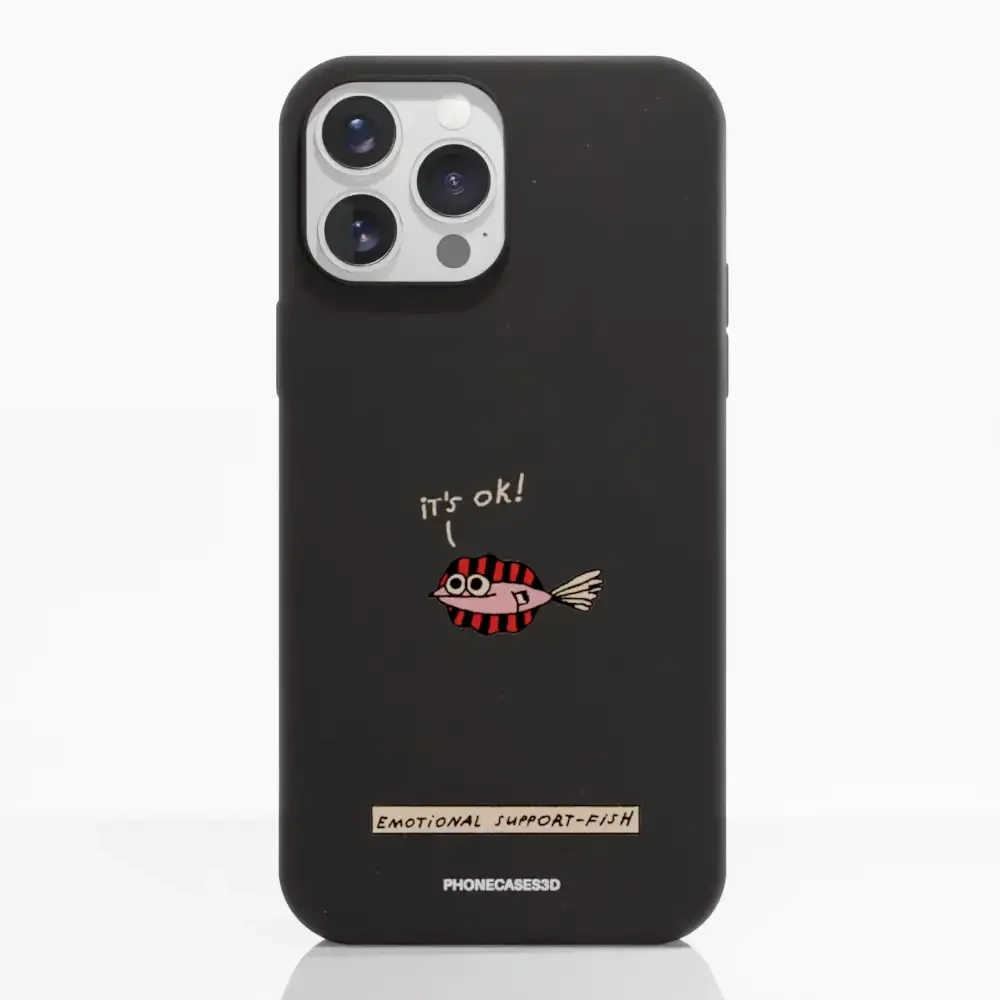 Maja Official Black Compostable Phone Case Design Support-Fish - Image 8