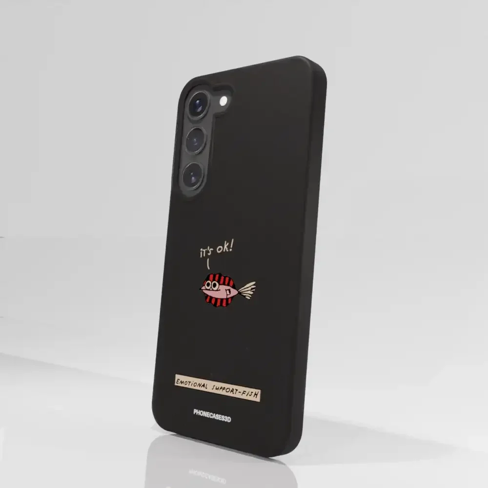 Maja Official Black Compostable Phone Case Design Support-Fish - Image 80