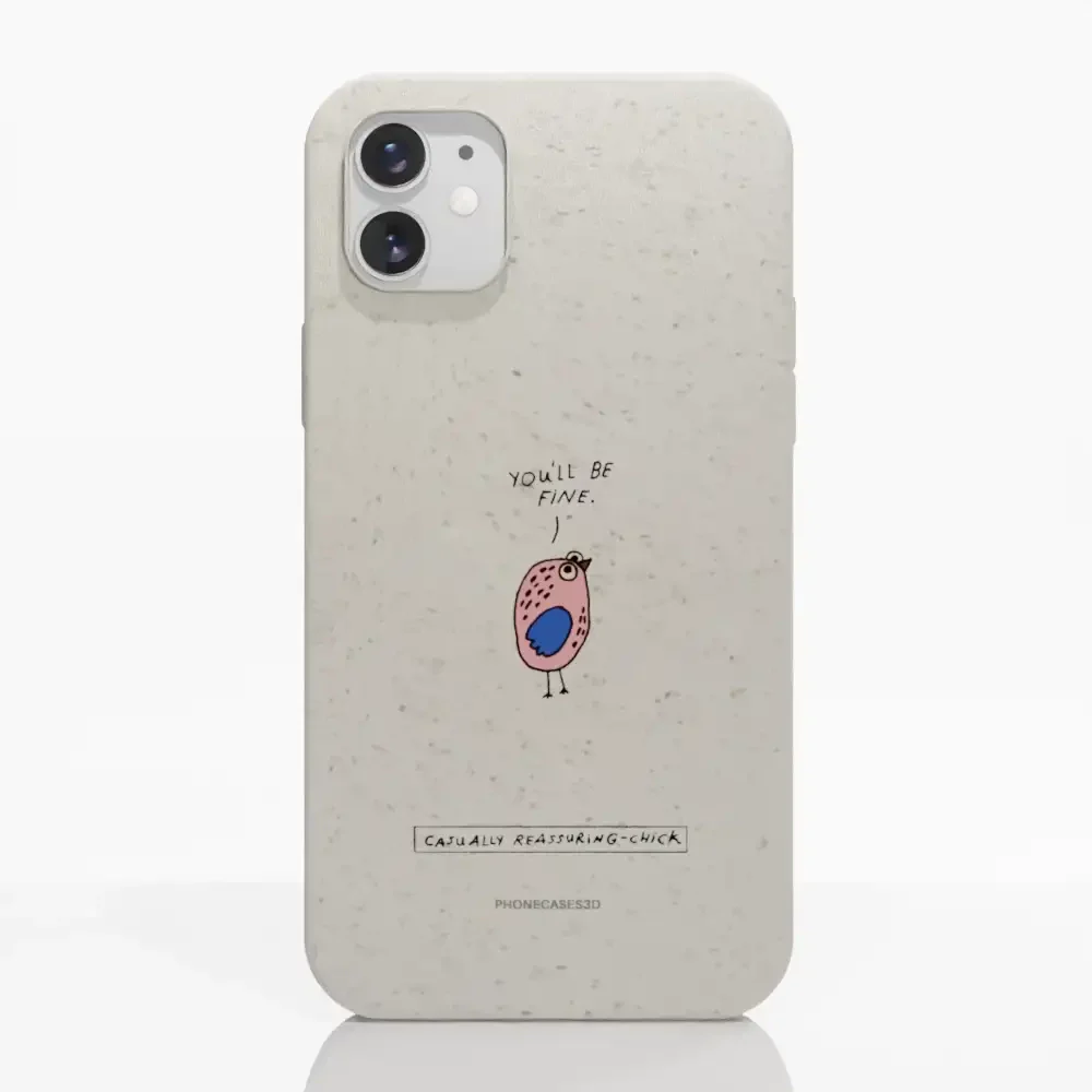 Maja Official White Compostable Phone Case Design Chick