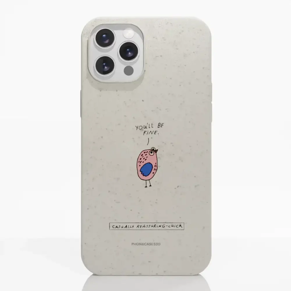 Maja Official White Compostable Phone Case Design Chick - Image 5