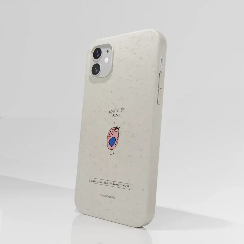 Maja Official White Compostable Phone Case Design Chick - Image 51