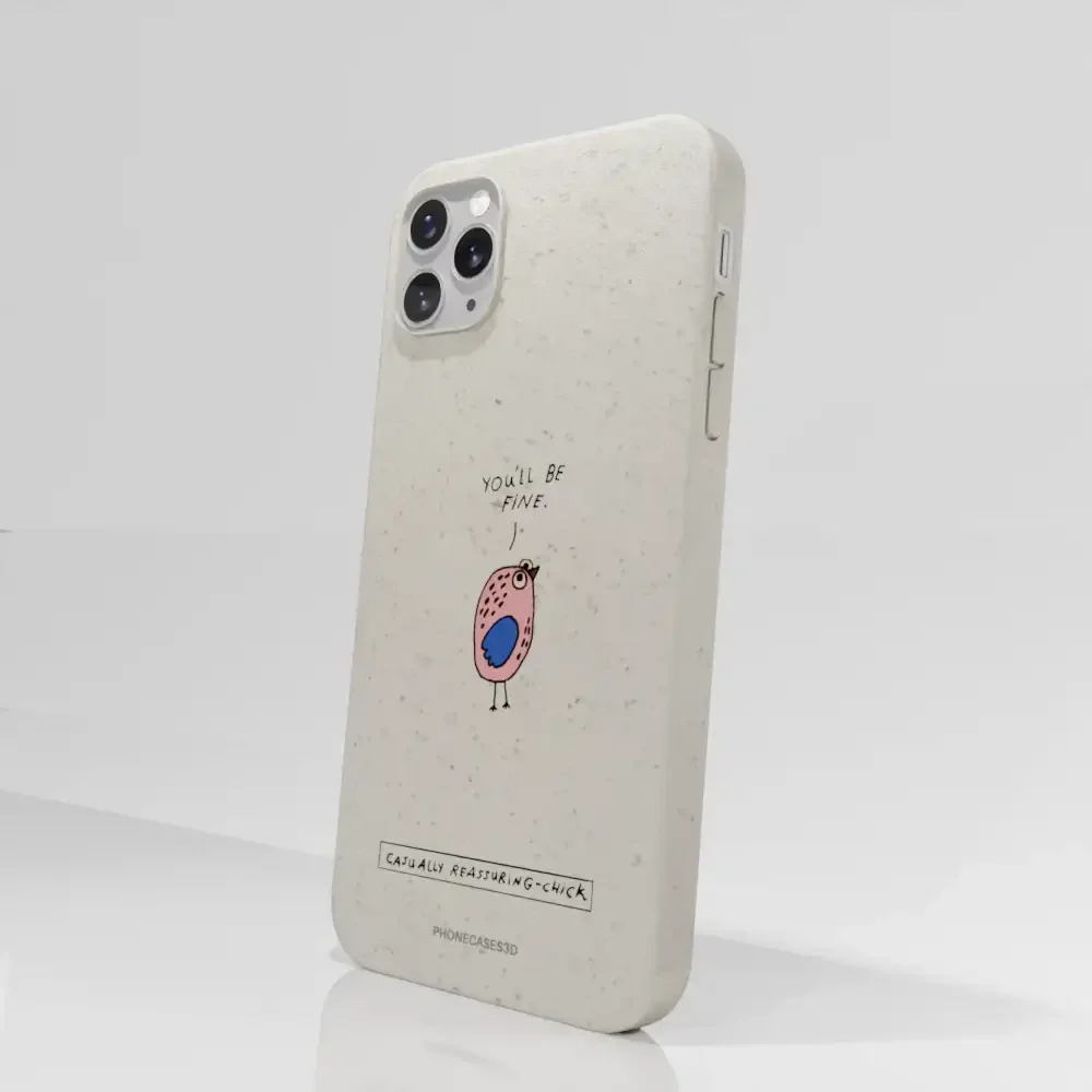 Maja Official White Compostable Phone Case Design Chick - Image 53