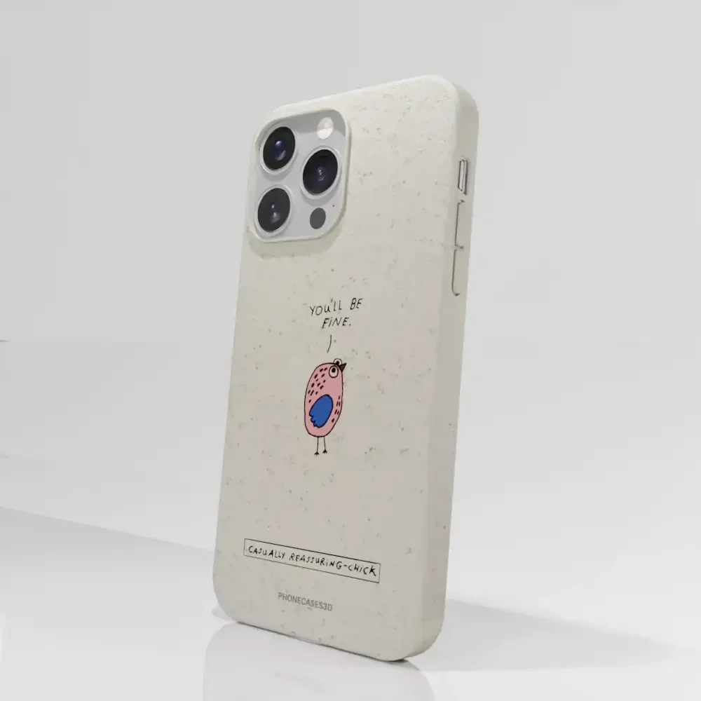 Maja Official White Compostable Phone Case Design Chick - Image 63