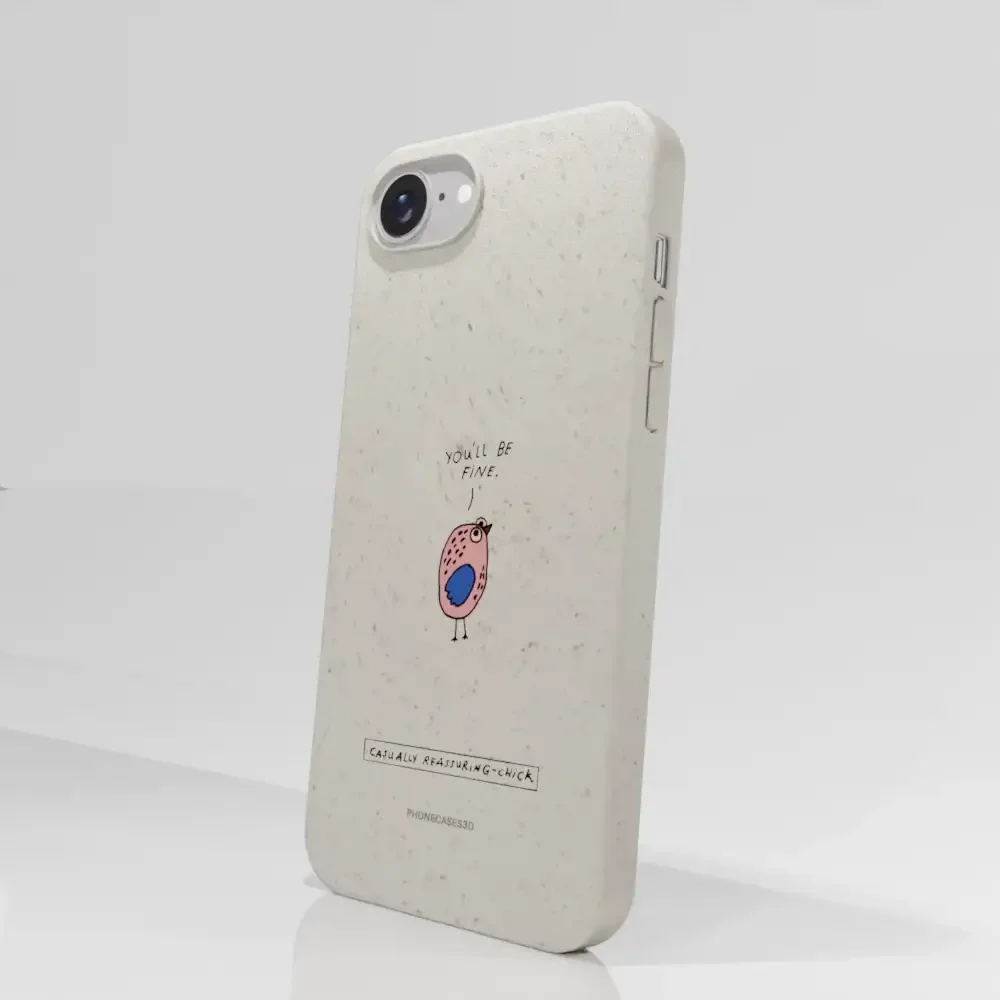 Maja Official White Compostable Phone Case Design Chick - Image 69