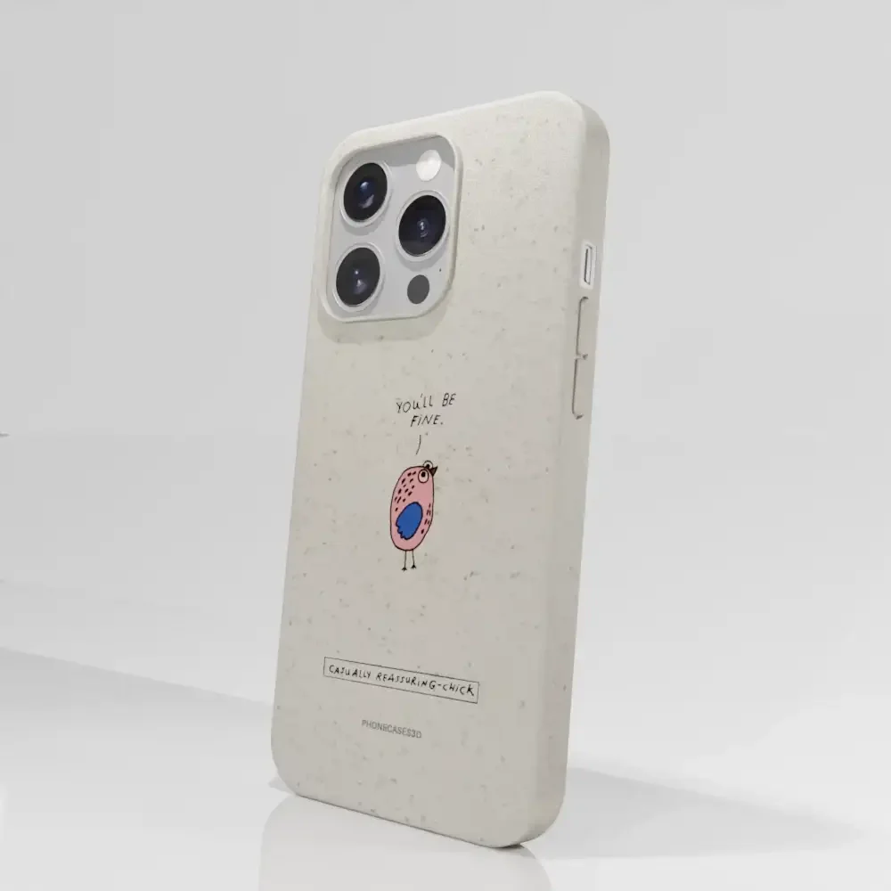 Maja Official White Compostable Phone Case Design Chick - Image 71