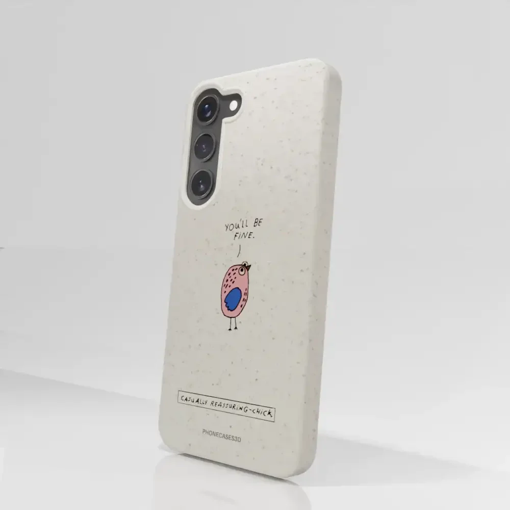 Maja Official White Compostable Phone Case Design Chick - Image 80
