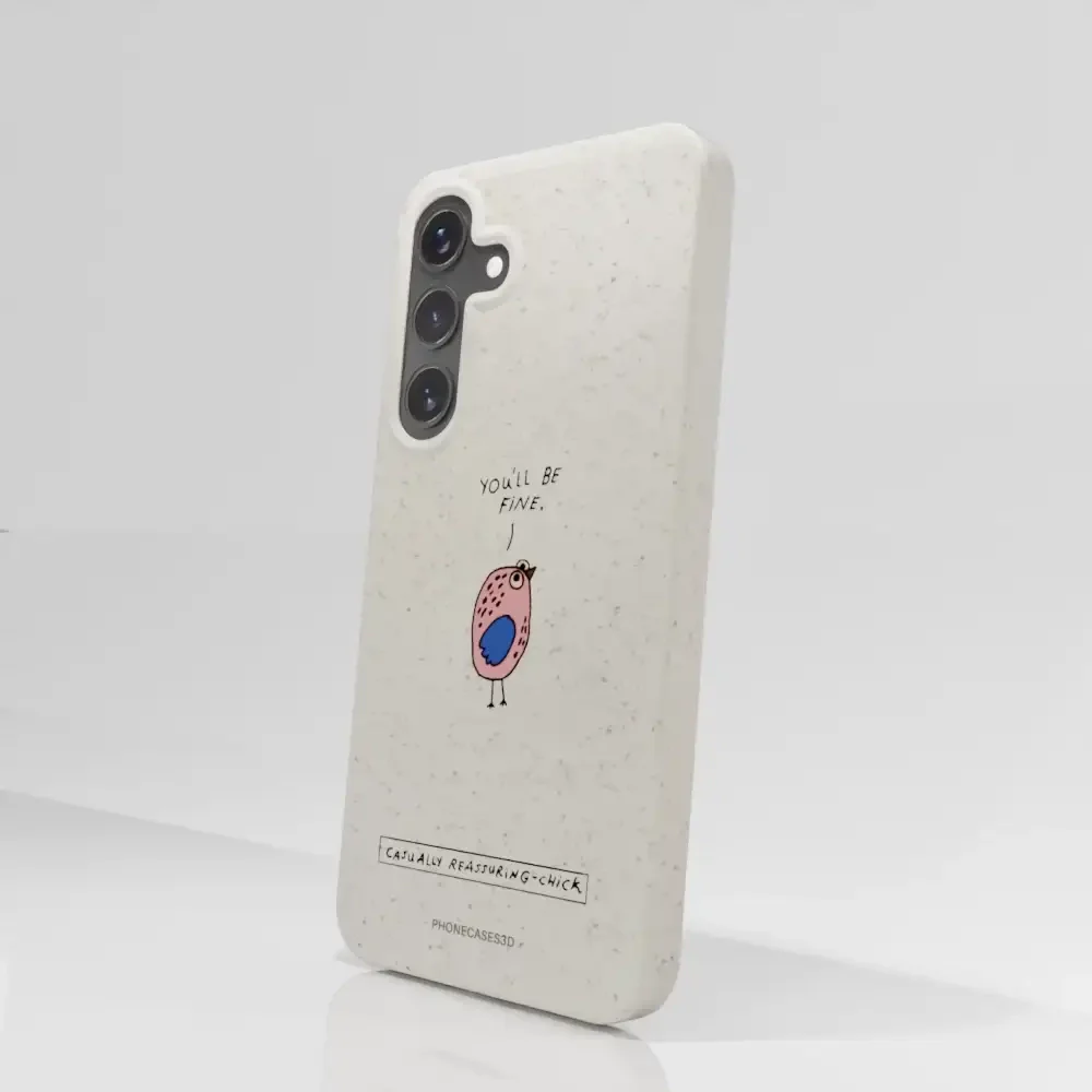 Maja Official White Compostable Phone Case Design Chick - Image 83