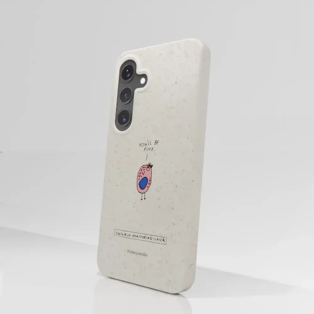 Maja Official White Compostable Phone Case Design Chick - Image 85