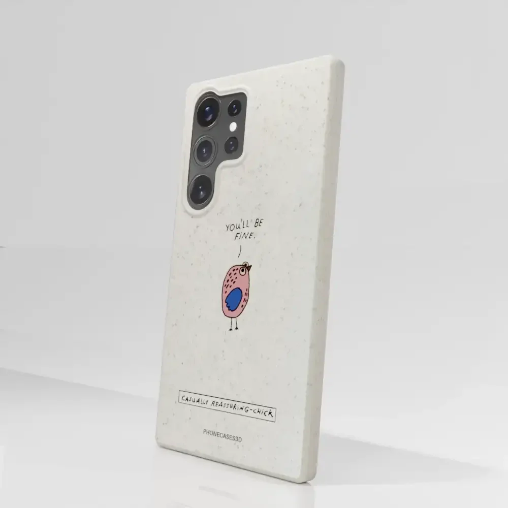 Maja Official White Compostable Phone Case Design Chick - Image 87