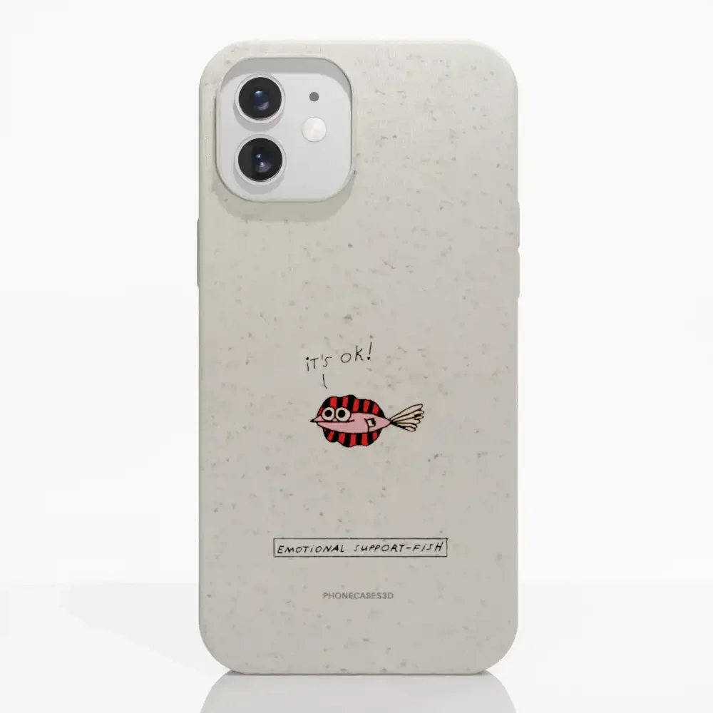 Maja Official White Compostable Phone Case Design Support-Fish - Image 4