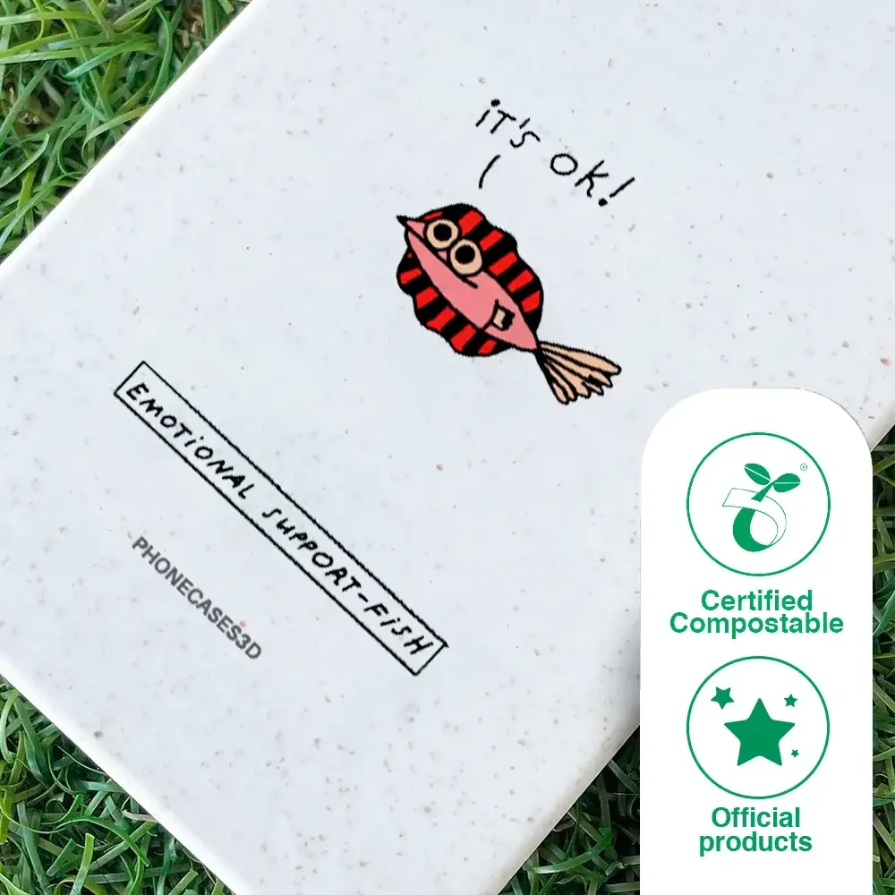 Maja Official White Compostable Phone Case Design Support-Fish - Image 49