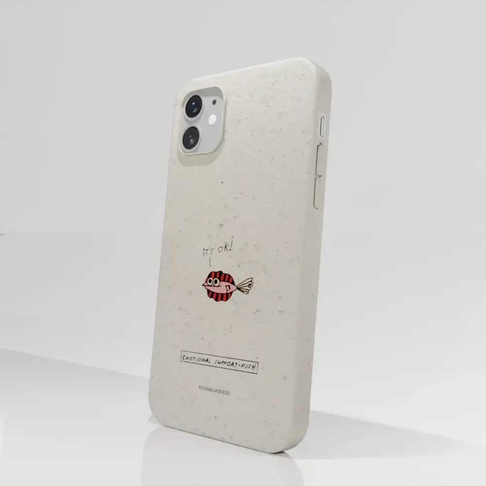 Maja Official White Compostable Phone Case Design Support-Fish - Image 51