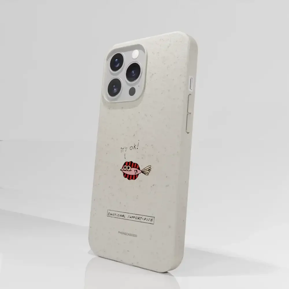 Maja Official White Compostable Phone Case Design Support-Fish - Image 58