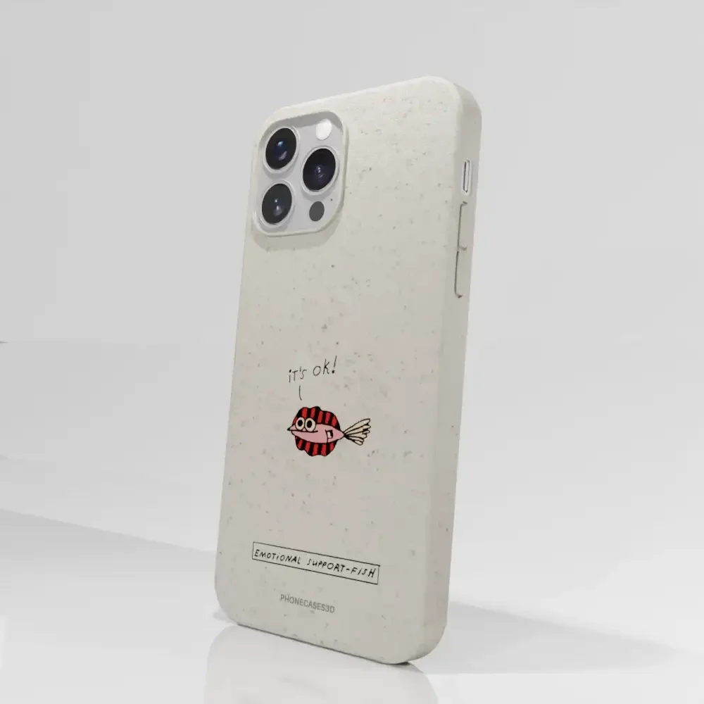 Maja Official White Compostable Phone Case Design Support-Fish - Image 59